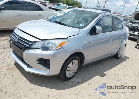 2024 Mitsubishi Mirage Es/Le z USA, uszkodzony, nr VIN ML32AUHJ4RH030680